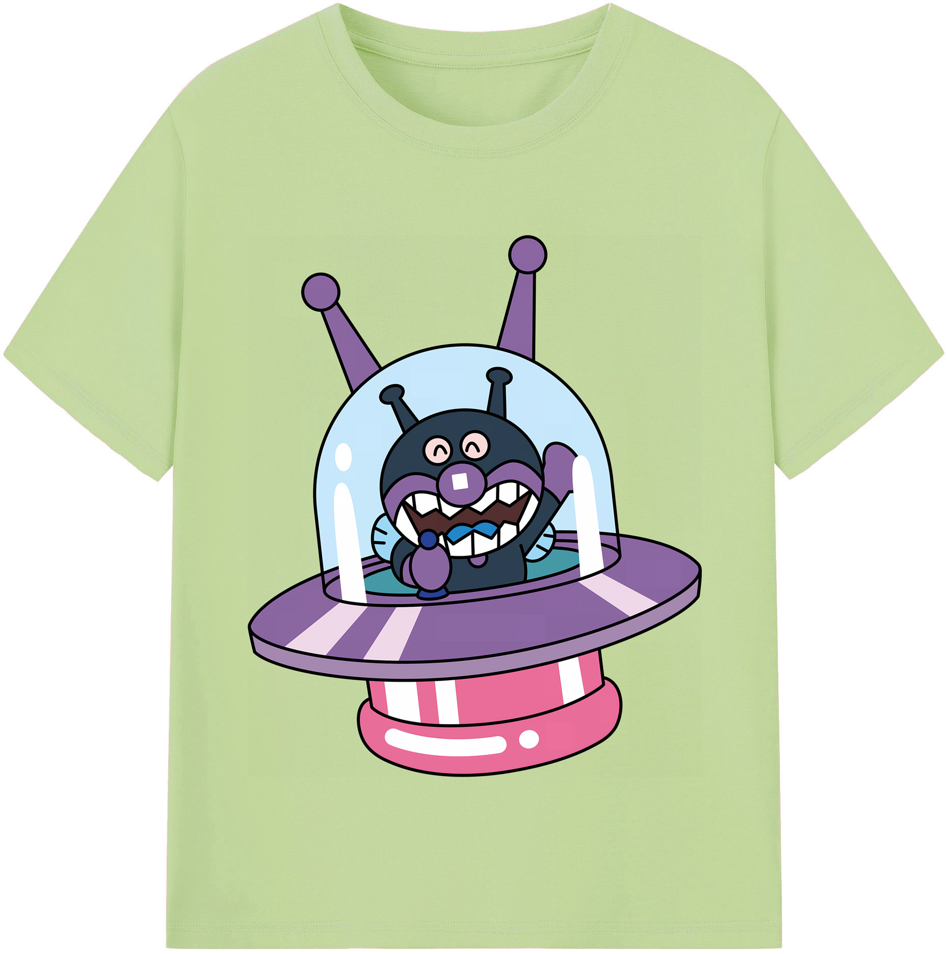 （画像用） アンパンマン Anpanman 綿100％半袖Tシャツ（フロントプリント）